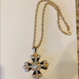 Kenneth Jay Lane Pave across pendant